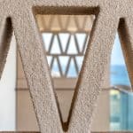 Plano detalle de celosía