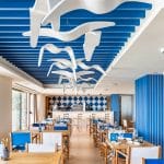 Gaviotas en el restaurante Iberostar Es Trenc